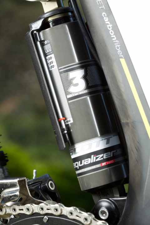   Clever: the new SAG display on the damper.