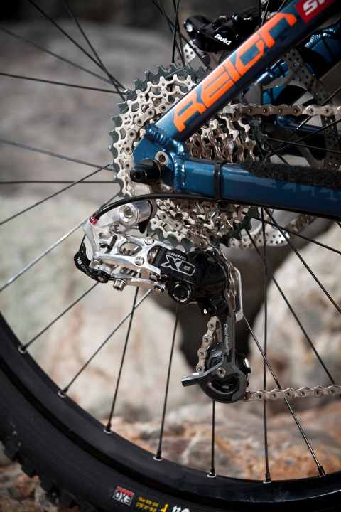   The new XO Type 2 rear derailleur in silver.
