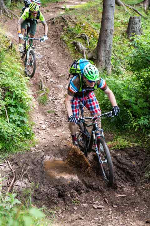 Ex-Downhiller Sören in seinem Element.