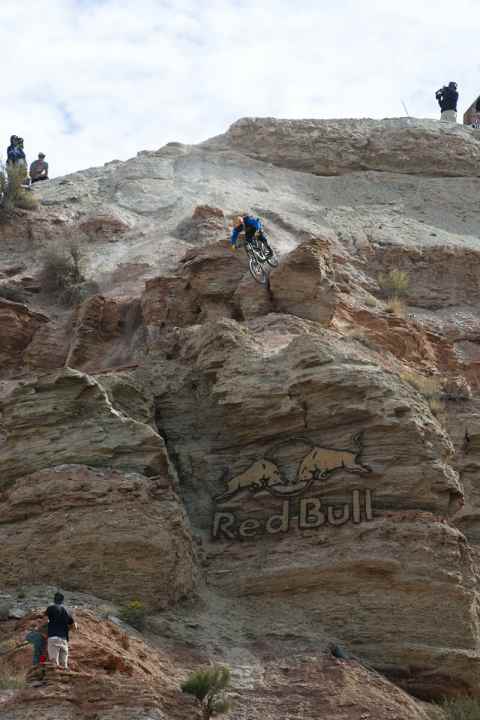   Kyle Strait mastered the extremely steep upper section with aplomb.