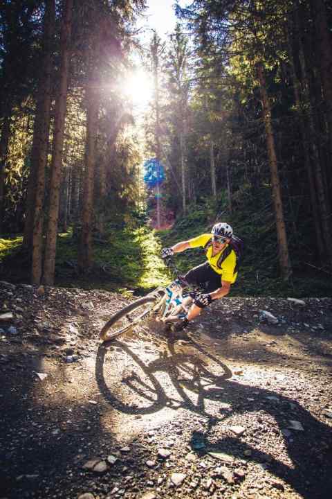   Hangman II: The trail offers flowing berms.