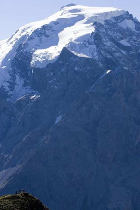   Was für ein Blick! Von Goldsee-Trail auf den Gipfel des Ortler.