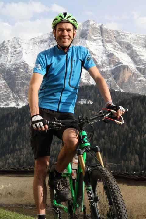   Markus Rubatscher in front of the Heiligkreuzkofel