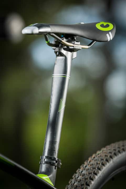   Merida has developed the new comfort seatpost especially for its race hardtails. It will also be used on the more affordable aluminium models.