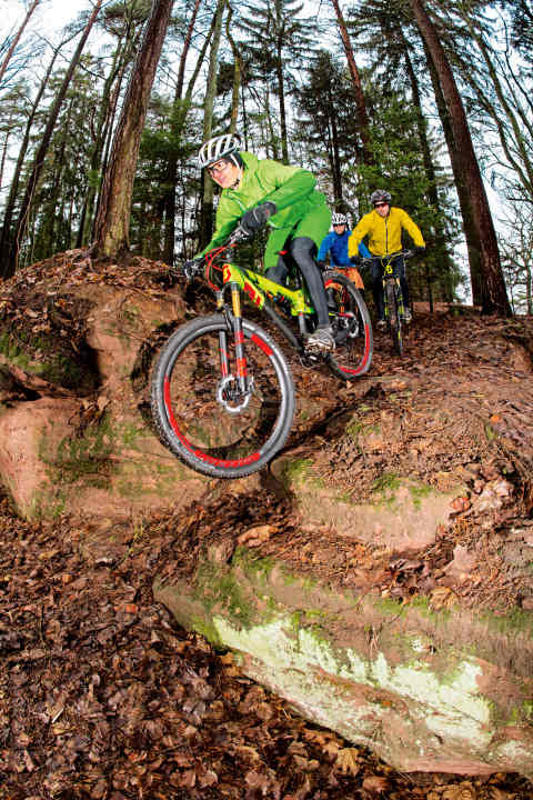   An hohen Stufen fühlt man sich mit 29 Zoll am wohlsten. Unangenehme Überschlagsgefühle gibt es hier nicht.