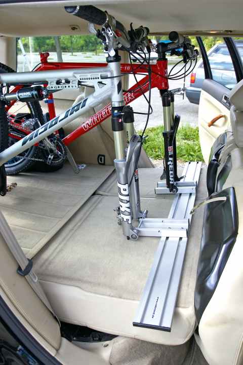 Interior carrier for bike transport