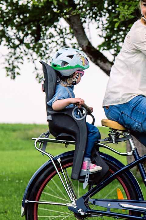   Even in the back seat: helmet on!