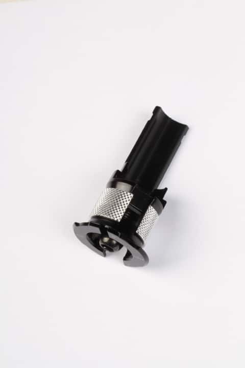 A Shimano Di2 battery can be accommodated in the steerer tube of the Pro stems using the special clamp.
