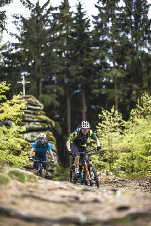   Am Brotfelsen kurz vorm Schellenberg am Ende des ersten Tages.