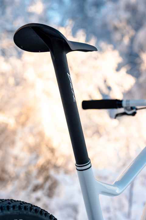   The carbon seat post unit from Berk weighs 133 grams.