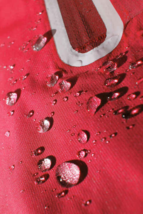   Well impregnated, the water can roll off