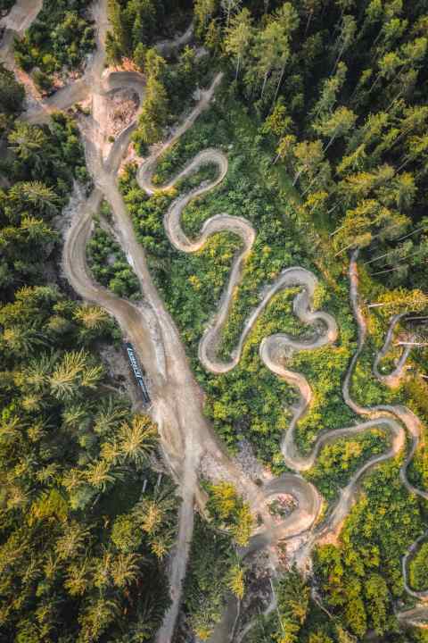Get down to business on the Wexl trails while mum and dad treat themselves to a Melange - or sweep through the berms themselves.