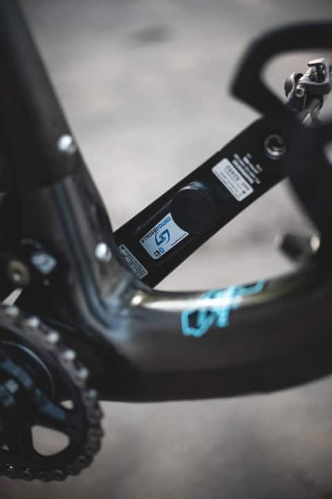 Rissveds currently only has a single-sided Stages power meter fitted, but the Swede will be using sensors on both sides in the future.