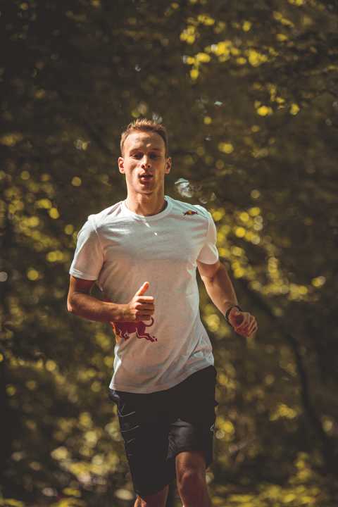 Enduro-Racer Martin Maes kann beim Joggen besonders gut abschalten.