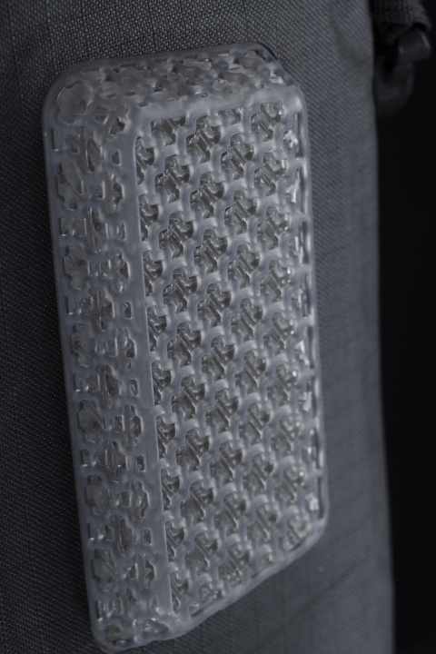 The 3D-printed back system of the Evoc Allride 3D WP 16