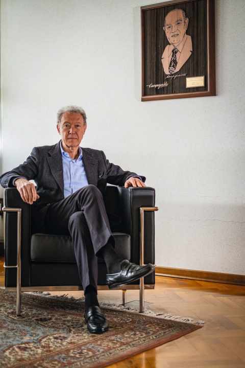 Depuis la mort du fondateur de l'entreprise il y a 40 ans, Valentino Campagnolo dirige la société