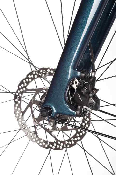 Beautiful and stiff: fork with thru-axle and brake caliper mount on the Coboc Kallio RGD