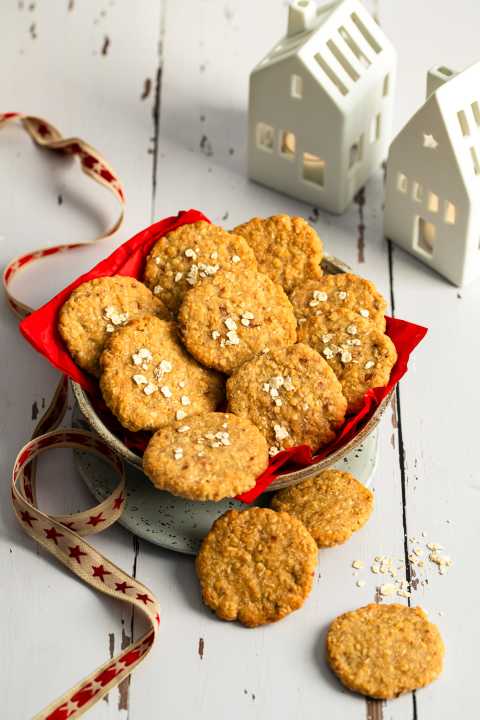 Please grab them: The oat-apple thalers can also replace a bar on a bike tour.