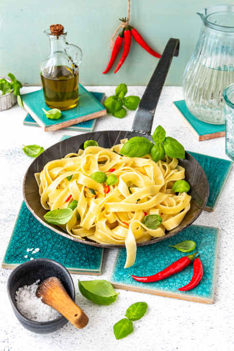 It's not without reason that most bikers love pasta. Easily digestible carbohydrates keep the body going on tour.