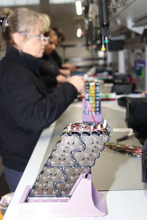 Finally, each battery is fully tested and its function checked.