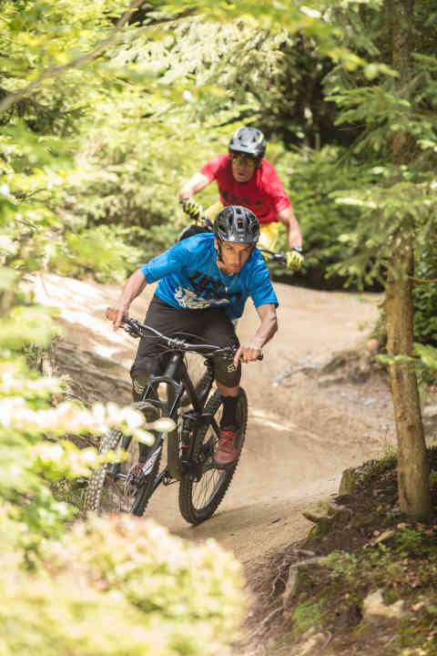 Simple, but insanely fun. The first and so far unbeaten "flow country" trail in the Geißkopf bike park.