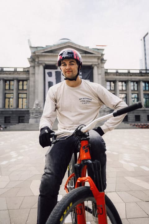 Despite his impressive street performance, Jake Atkinson remains true to his main focus, slopestyle. His next big goal is Crankworx Cairns at the end of May 2025.
