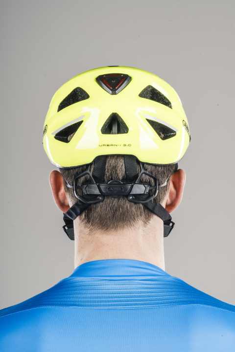 The adjustment system on the Abus Urban-I 3.0 is also height-adjustable.