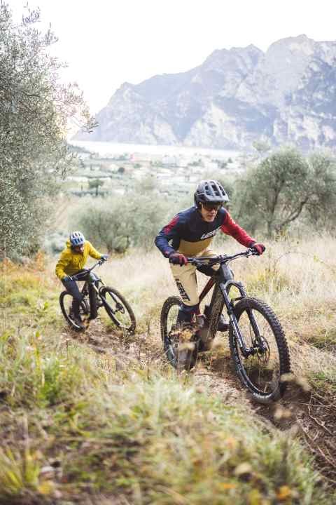 On difficult climbs, the Olympia Hammer needs to be actively steered, but the high-traction bike also performs very well on the climbs.