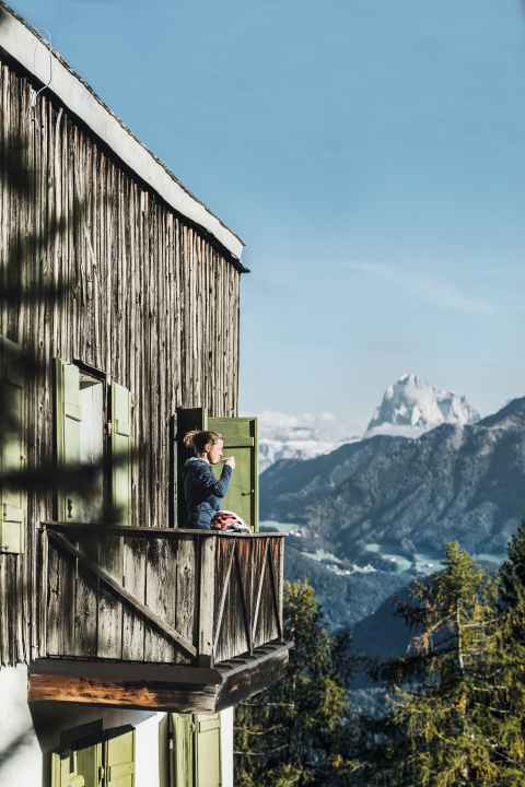 Autorin Sissi Pärsch durfte nicht so lange schlafen, weil Tag zwei noch 34 Kilometer über die Schwarzseespitze und durchs Eisacktal nach Bozen zurück führen wird.