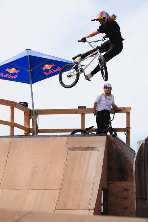 Nikita Ducarroz during training.