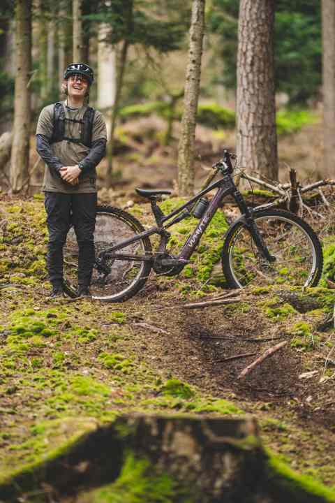 Dream couple: The Whyte ELyte Evo RS and BIKE editor Max Fuchs.