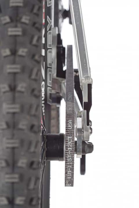Correctly adjusted belt drive
