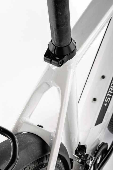 Einschränkungen:  Leider darf statt der Schraube kein Schnellspanner montiert werden, da er in der Stromer-Betriebserlaubnis nicht aufgeführt ist.