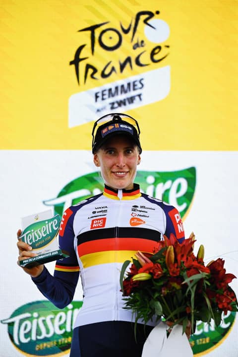 Les gènes sont bons - Petra, la mère, a autrefois participé au Tour de France. Des décennies plus tard, sa fille Franziska Koch est l'un des visages du cyclisme allemand.
