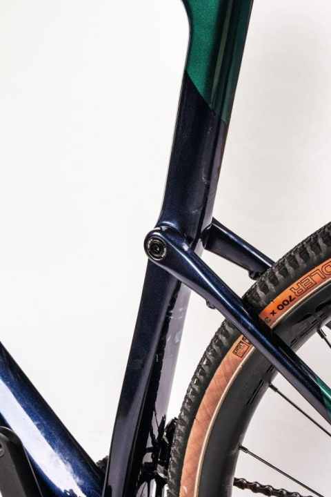 La suspension Kingpin sur le Cannondale Topstone Gravelbike.