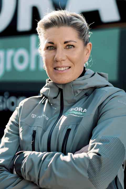 Carina Kirssi is more than just the bus driver for the German professional cycling team.