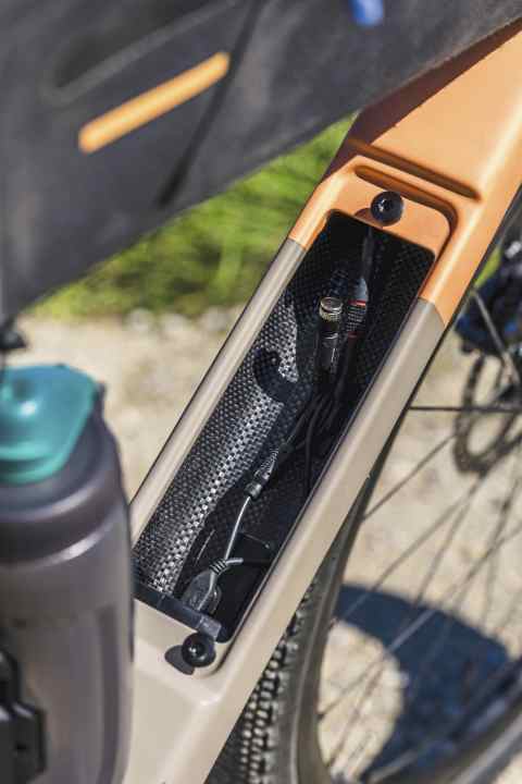 Die Verkabelung im Rahmen ist bei allen Modellen vorbereitet