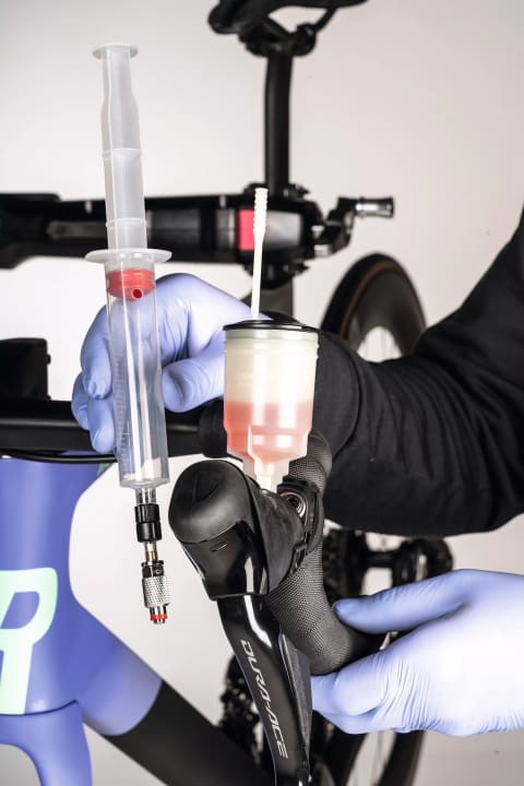 Das ist anders bei Campagnolo und - wie hier - bei Shimano...