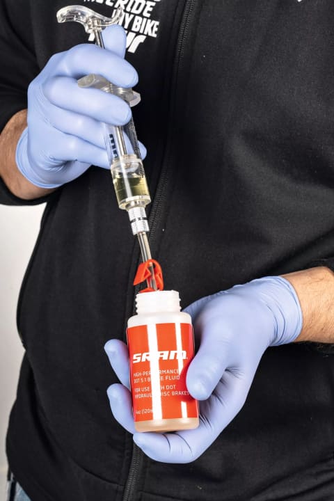 2. draw up the syringe