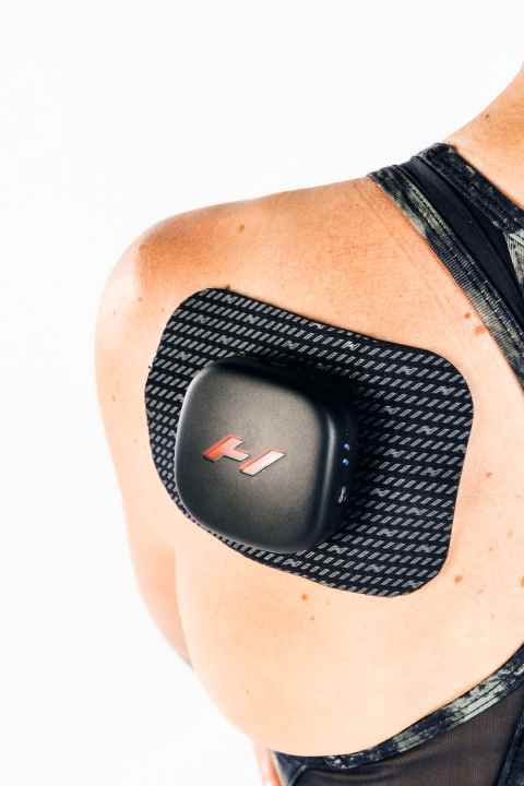 The device warms and massages