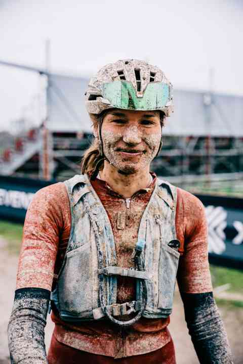 Luisa Keller after the race