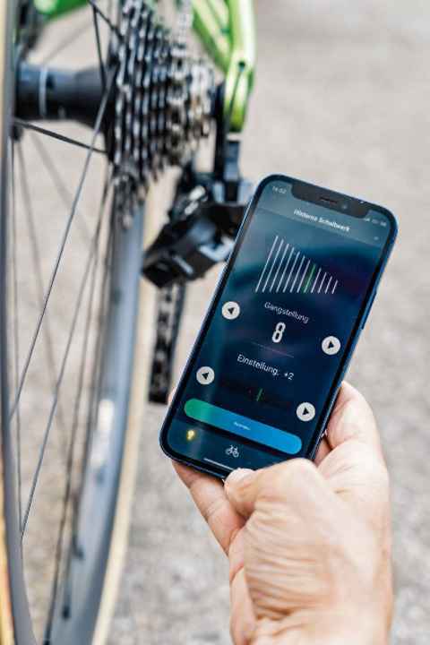 Confortable : le changement de vitesse peut être ajusté via une application smartphone.