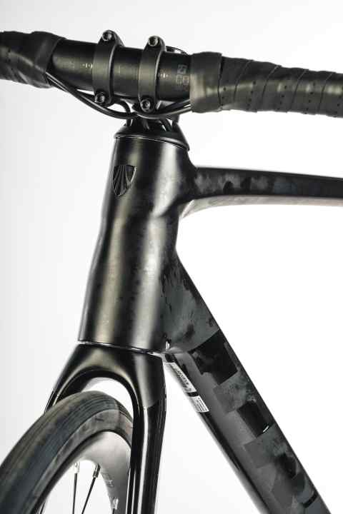 Stylishly finished and lightweight: the frame set weighs just 1774 grams