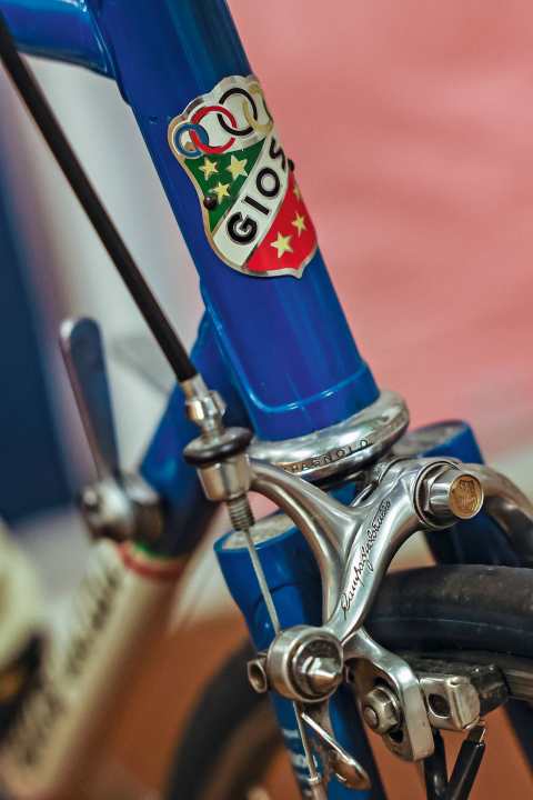 Das Gios Torino trägt Campagnolos vergoldete Jubiläumsgruppe