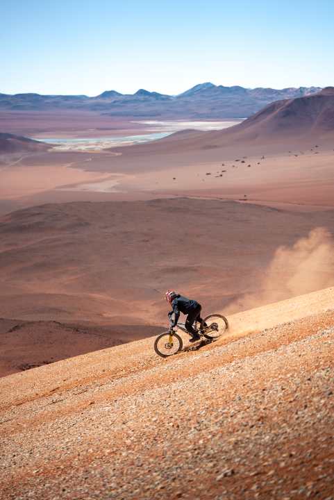 Scree surfing. You can learn it here. Hang as far as the eye can see.