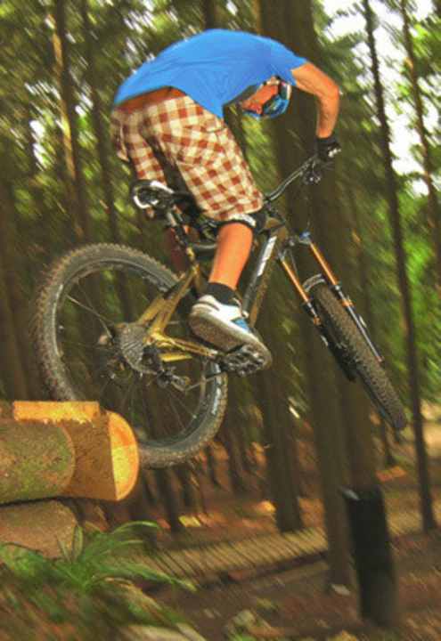  Practical test in the bike park
