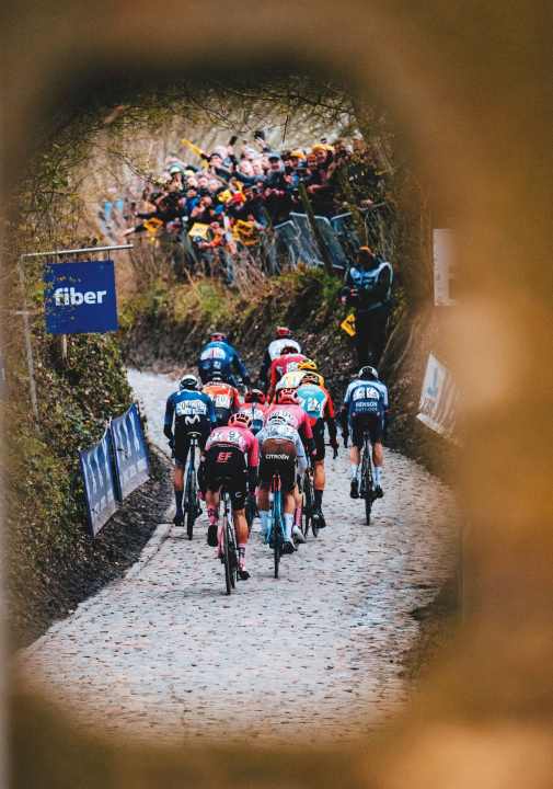 Where it hurts: Year after year, the cobblestones in the hilly landscape of northern Belgium pose a challenge to the pros as to whether they have what it takes for a day in the escape group.