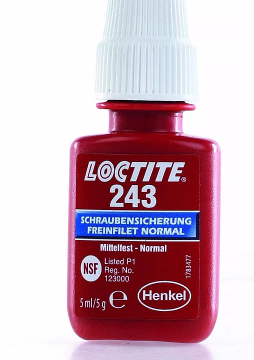 Loctite 243 - mittelfester Schraubenkleber >> <a href="https://amzn.to/3Ys0X6I" target="_blank" rel="noopener noreferrer nofollow">hier erhältlich</a>* 