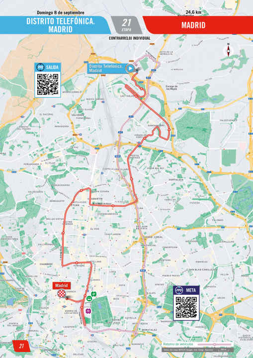 The 21st stage on the map