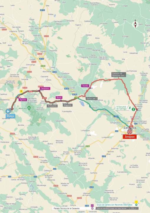 The map view of the 12th stage